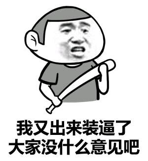 我又出来装逼了大家没什么意见吧