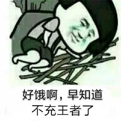 好饿啊,早知道不充王者了