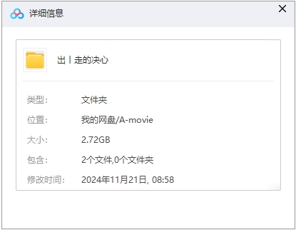 出走的决心 网盘属性